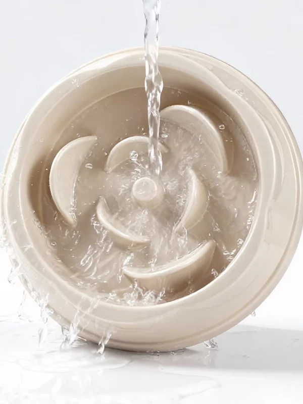 Gamelle Anti Glouton Chat Rose pour animaux