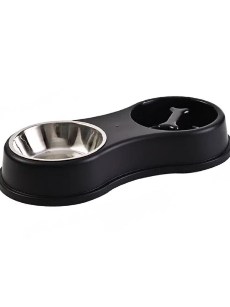 gamelle chat double anti glouton pour animaux