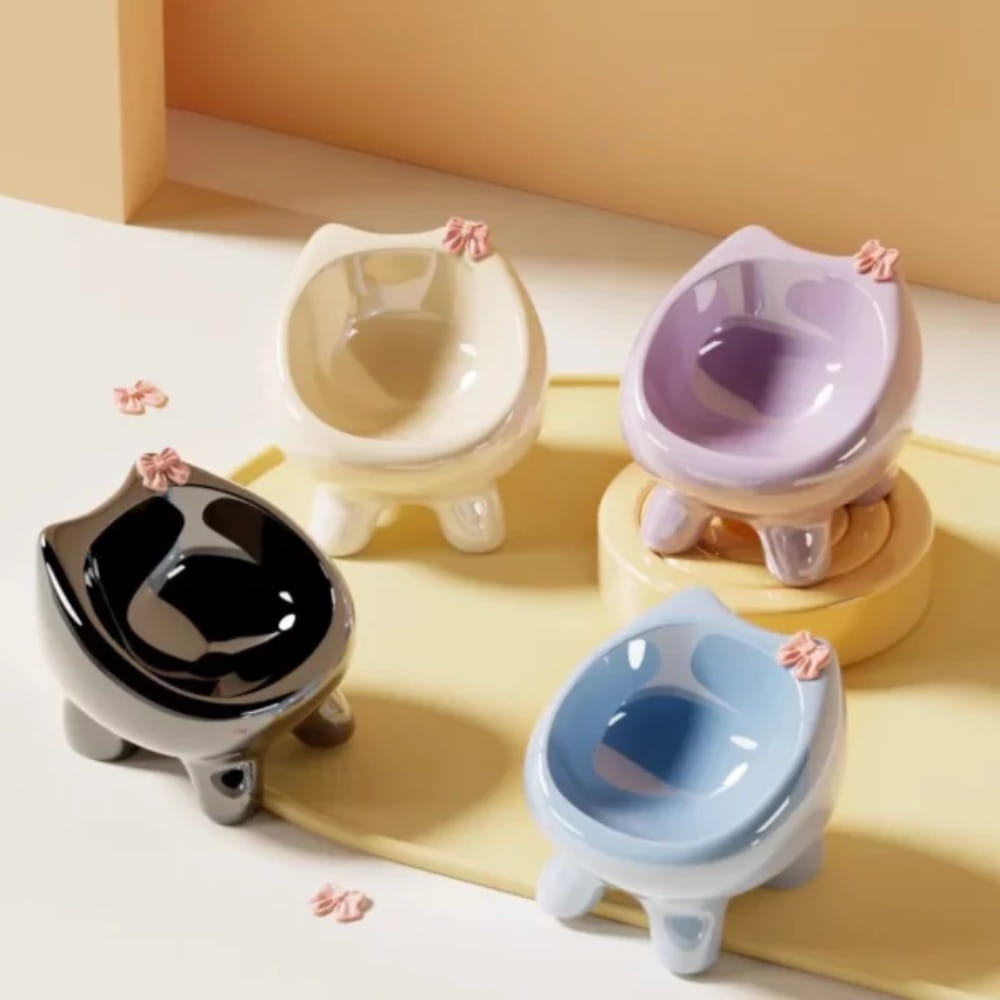 gamelle chat surélevée inclinée pour chiens et chats