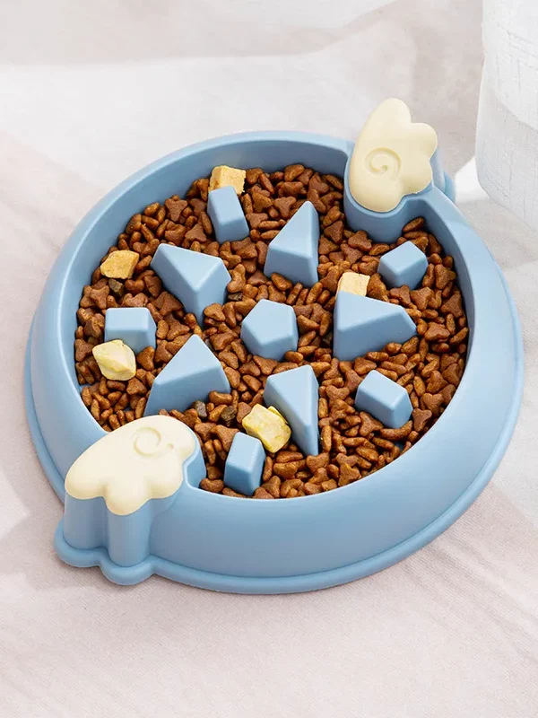 gamelle anti glouton chien ailes pour chien et chat