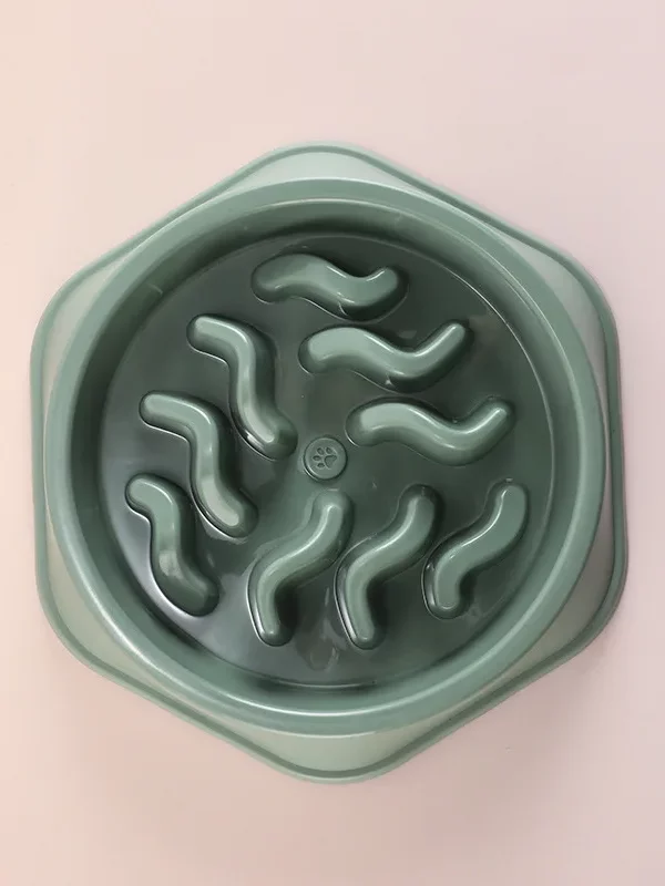 gamelle anti glouton chien ondulée pour chien et chat