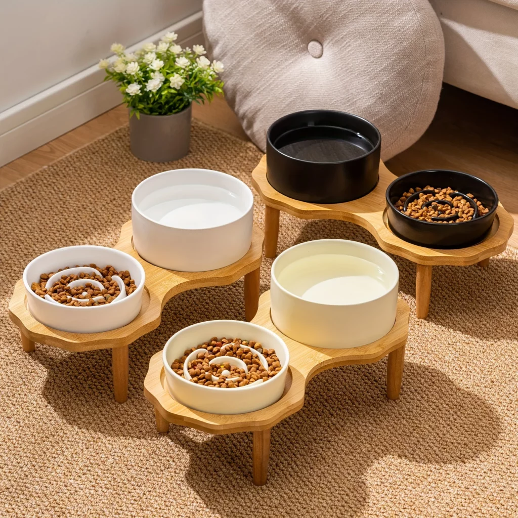 Gamelle chien double anti glouton pour un repas équilibré