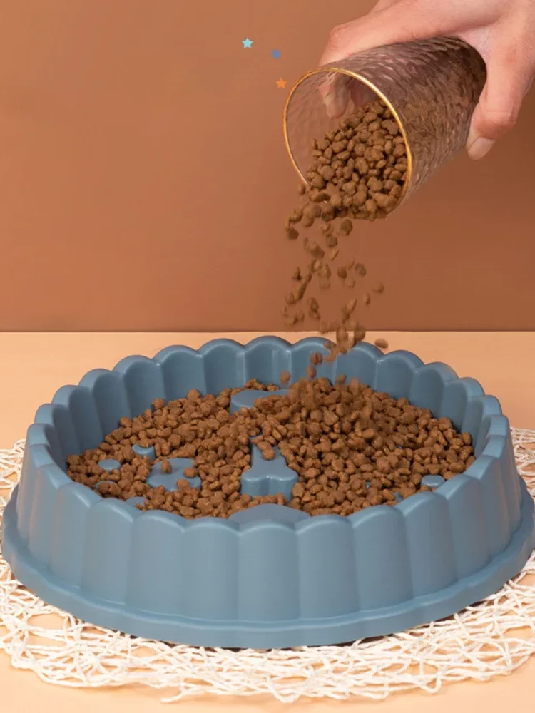 Gamelle Anti-Glouton Chien Cœur pour chien et chat